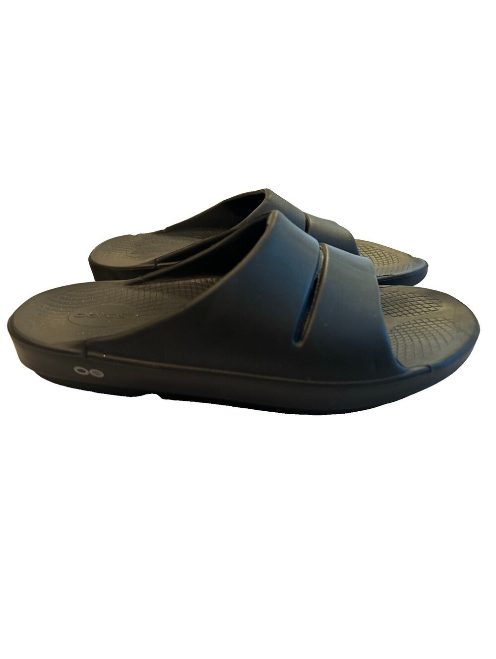 Oofos Ooahh Slide Sandals Men’s Size 11 Black Comfort Recovery Shoes